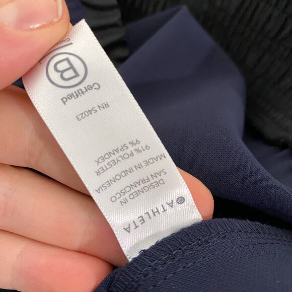 Athleta Women's Metropolis Wide Leg Pants Navy Black 2 Petite Track Travel - Picture 8 of 10